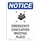 Signmission OSHA Notice Sign, 7" Height, Emergency Evacuation Sign With Symbol, 7" X 5", Portrait OS-NS-D-57-V-11797 - alternate 1